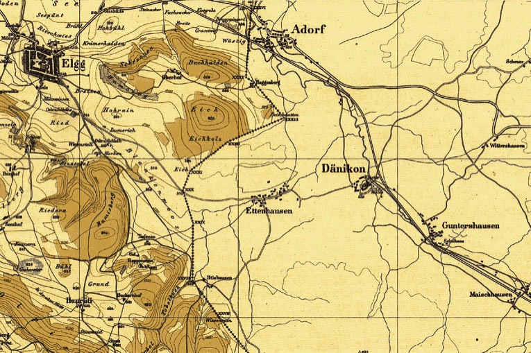 Wild Karte von Tänikon